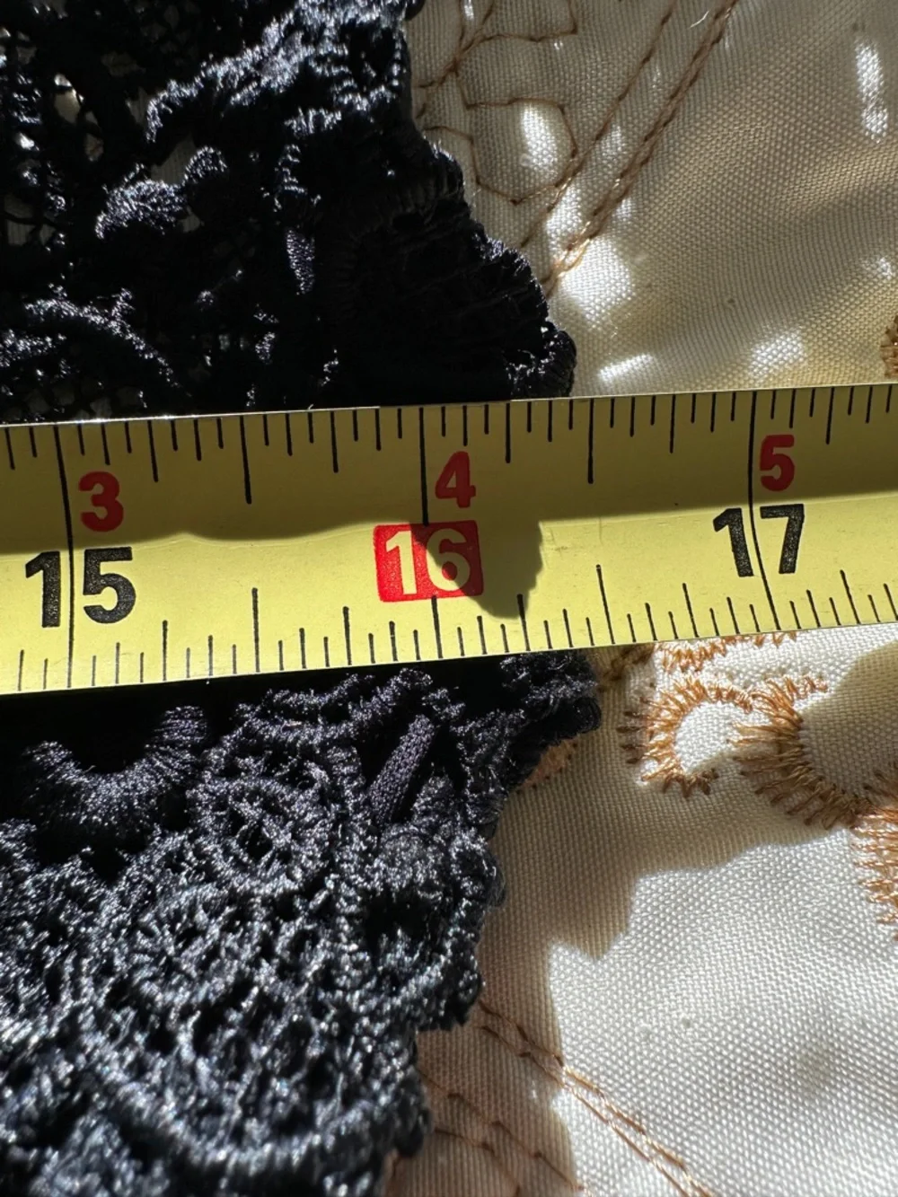 Zara Basic  Black Floral Lace Short Sleeve Mini Dress - Picture 7 of 10